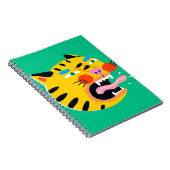 Carnet Tigre drôle Abstrait (Côté Droit)