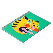 Carnet Tigre drôle Abstrait (Côté gauche)