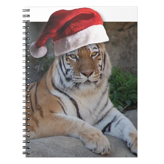 Carnet Tigre du Bengale de Noël (Devant)