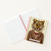 Carnet Tigre En Soirée Porter | Ajouter Votre Nom (Intérieur)