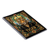 Carnet Tigre, faune Art Déco (Côté Droit)