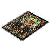 Carnet Tigre, faune Art Déco (Côté gauche)