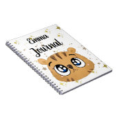 Carnet Tigre mignon rose (Côté Droit)