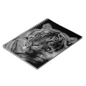 Carnet Tigre noir et blanc (Côté gauche)
