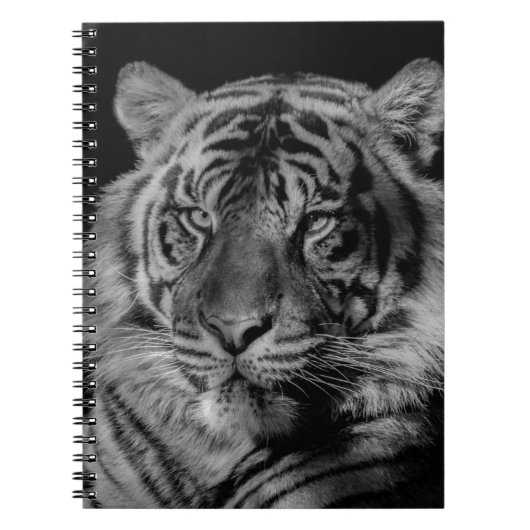 Carnet Tigre noir et blanc (Devant)