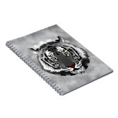 Carnet Tigre noir et blanc (Côté Droit)