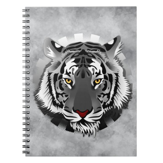 Carnet Tigre noir et blanc (Devant)
