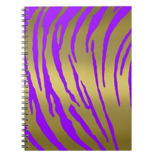 Carnet Tigre Or Grandes Violet