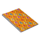 Carnet Tigre pattern on dark yellow (Côté Droit)