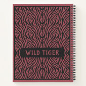 Carnet Tigre Pattern Red and Gray (Dos)