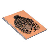 Carnet Tigre prêt de mode d'hiver (Côté Droit)