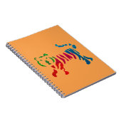 Carnet Tigre rayé arc-en-ciel (Côté Droit)