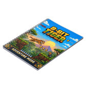 Carnet Tigre, Rétro Pixel Art 8-Bit (Côté gauche)