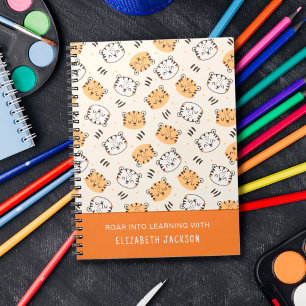 Carnet Tigre sauvage de dessin animé mignon pour enfants
