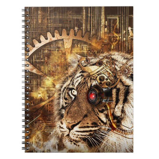 Carnet Tigre Steampunk (Devant)