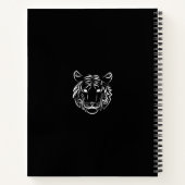 Carnet Tigre tribal noir et blanc (Dos)