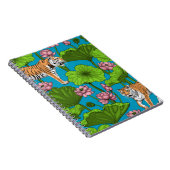 Carnet Tigres dans l'étang rose lotus (Côté Droit)