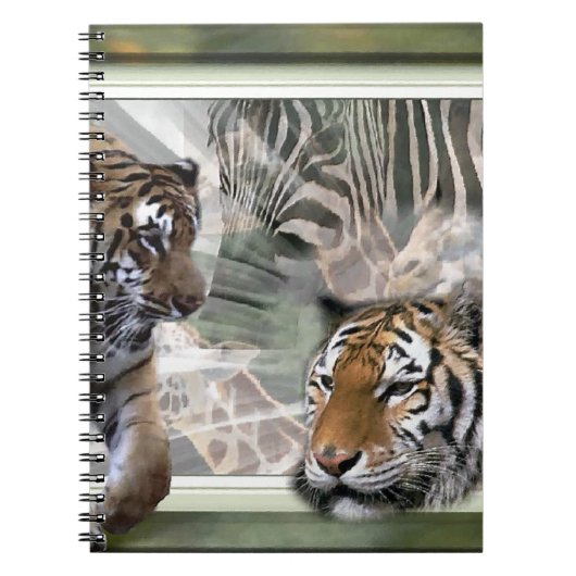 Carnet Tigres, Zèbre, Giraffe, Jungle Primitive (Devant)