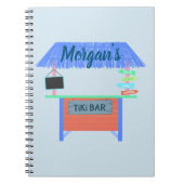 Carnet Tiki Bar en bleu (Devant)