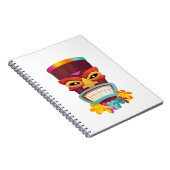 Carnet Tiki et fleurs colorées (Côté Droit)