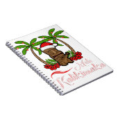 Carnet Tiki mele kalikimaka joyeux noël hawaii ukulel (Côté Droit)