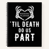 Carnet Til Death Black Wedding planner Blank (Devant)