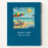 Carnet Tile Look Beach Location de vacances, House Notes (Dos)