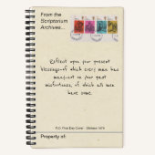 Carnet Timbre antique de Charles Dickens de 1970 (Recto)