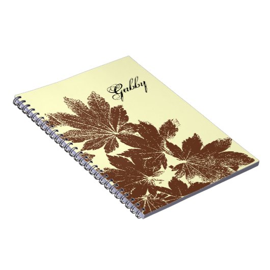 Carnet Timbre Brown feuille d'érable (Côté Droit)