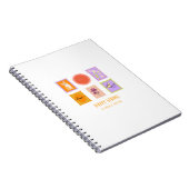 Carnet Timbre de Corgi de printemps heureux (Côté Droit)