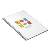 Carnet Timbre de printemps Pug heureux  (Côté Droit)