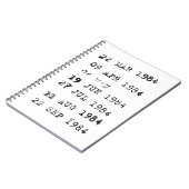 Carnet Timbres de bibliothèque Date d'échéance 1984 (Côté gauche)