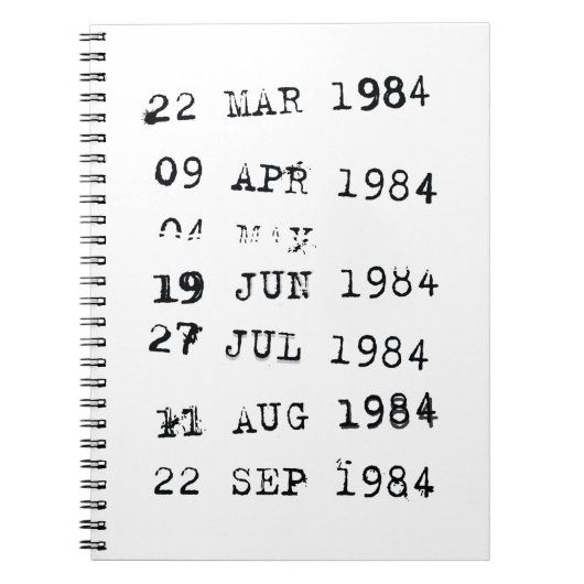 Carnet Timbres de bibliothèque Date d'échéance 1984 (Devant)