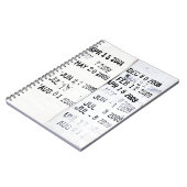 Carnet Timbres de date de bibliothèque (Côté gauche)