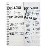 Carnet Timbres de date de bibliothèque (Devant)