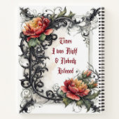Carnet Times I Was Right gothique (Dos)