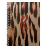 Carnet Tint rouge léopard (Devant)