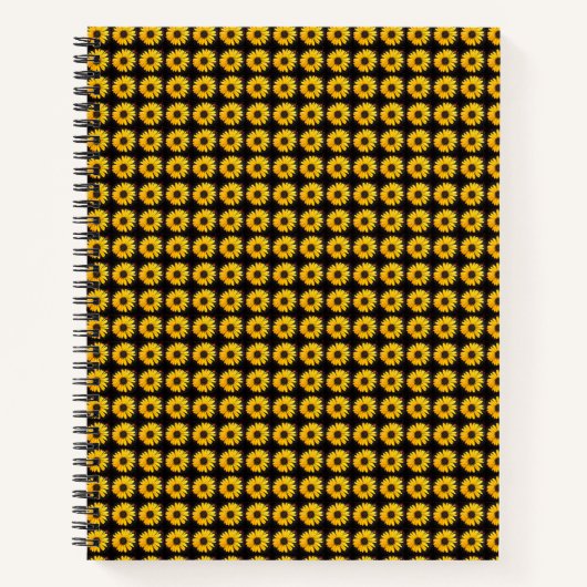 Carnet Tiny Believe Big Sunflower print (Devant)
