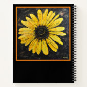 Carnet Tiny Believe Big Sunflower print (Dos)