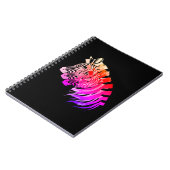 Carnet tiré par la main d'art de zèbre du coucher (Côté gauche)