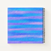 Carnet Tirures Iridescentes Chatoyantes Turquoise Rose (Dos)
