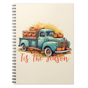 Carnet 'Tis The Season - Camion rustique avec Citrouilles