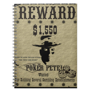 Carnet Tisonnier Peter d'affiche de récompense