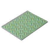 Carnet Tissage de bandes vert olive (Côté gauche)