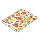 Carnet Tissu à motif de fruits d'été | Pastèque tropicale (Côté gauche)