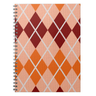 Carnet Tissu à motifs de losanges réaliste