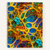 Carnet Tissu Alien, exemple (Devant)