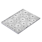 Carnet Tissu blanc texture dentelle fine avec élégance do (Côté gauche)