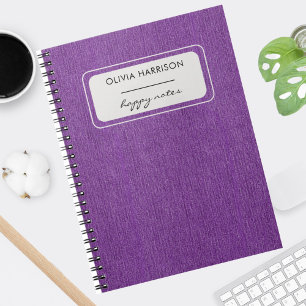 Carnet Tissu de texture de denim violet Impression
