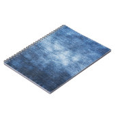 Carnet Tissu en denim usé, arrière - plan texturé. (Côté gauche)